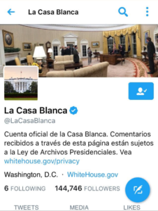 LaCasaBlanca Twitter page